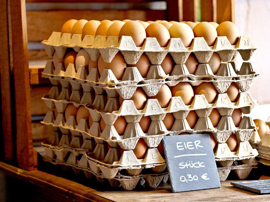 Eier zu verkaufen